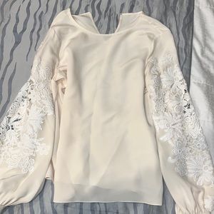 Oscar de la Renta Cream Blouse